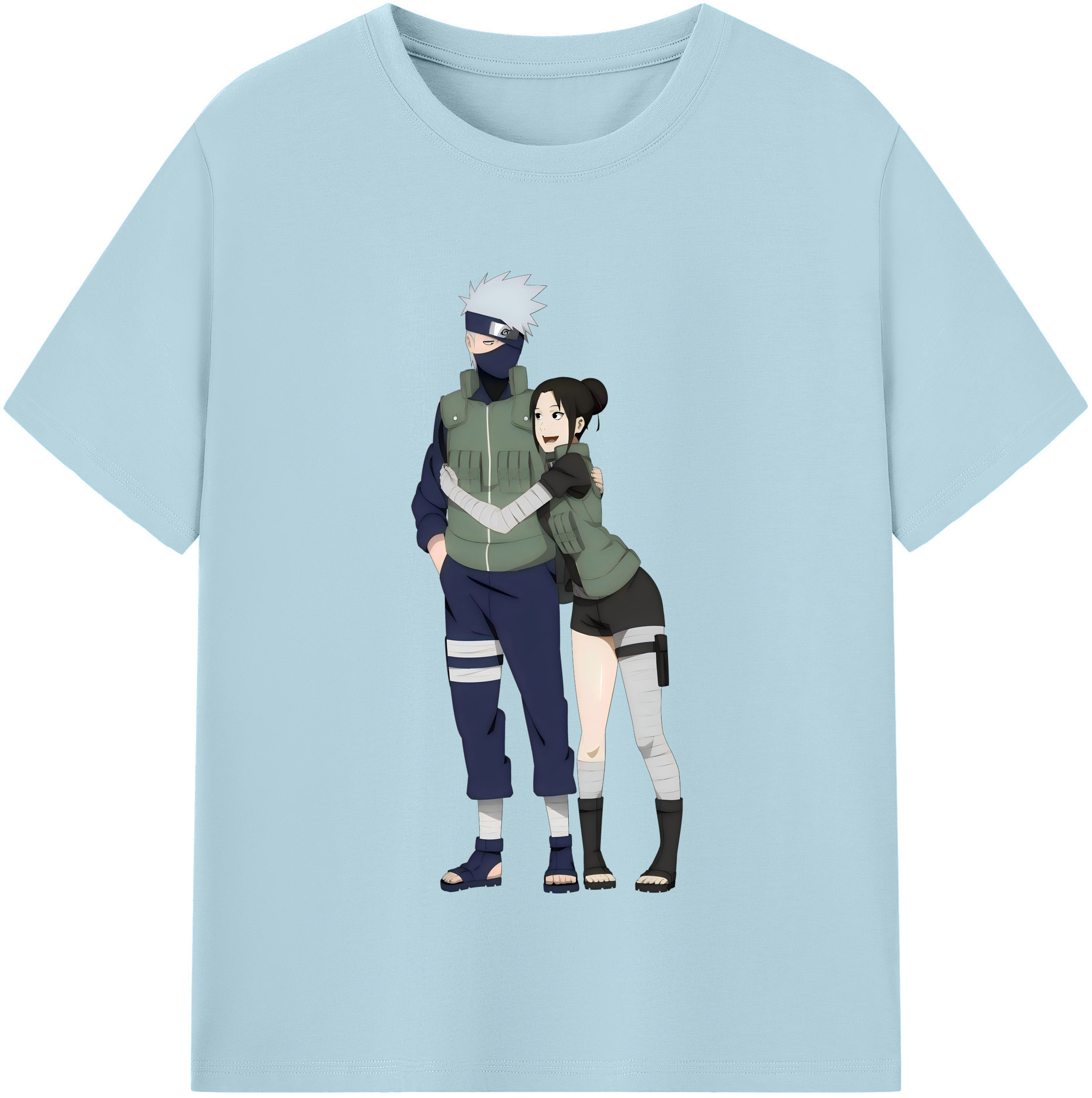 （画像用） NARUTO -ナルト- はたけ カカシ Hatake Kakashi 綿100％半袖Tシャツ（フロントプリント）
